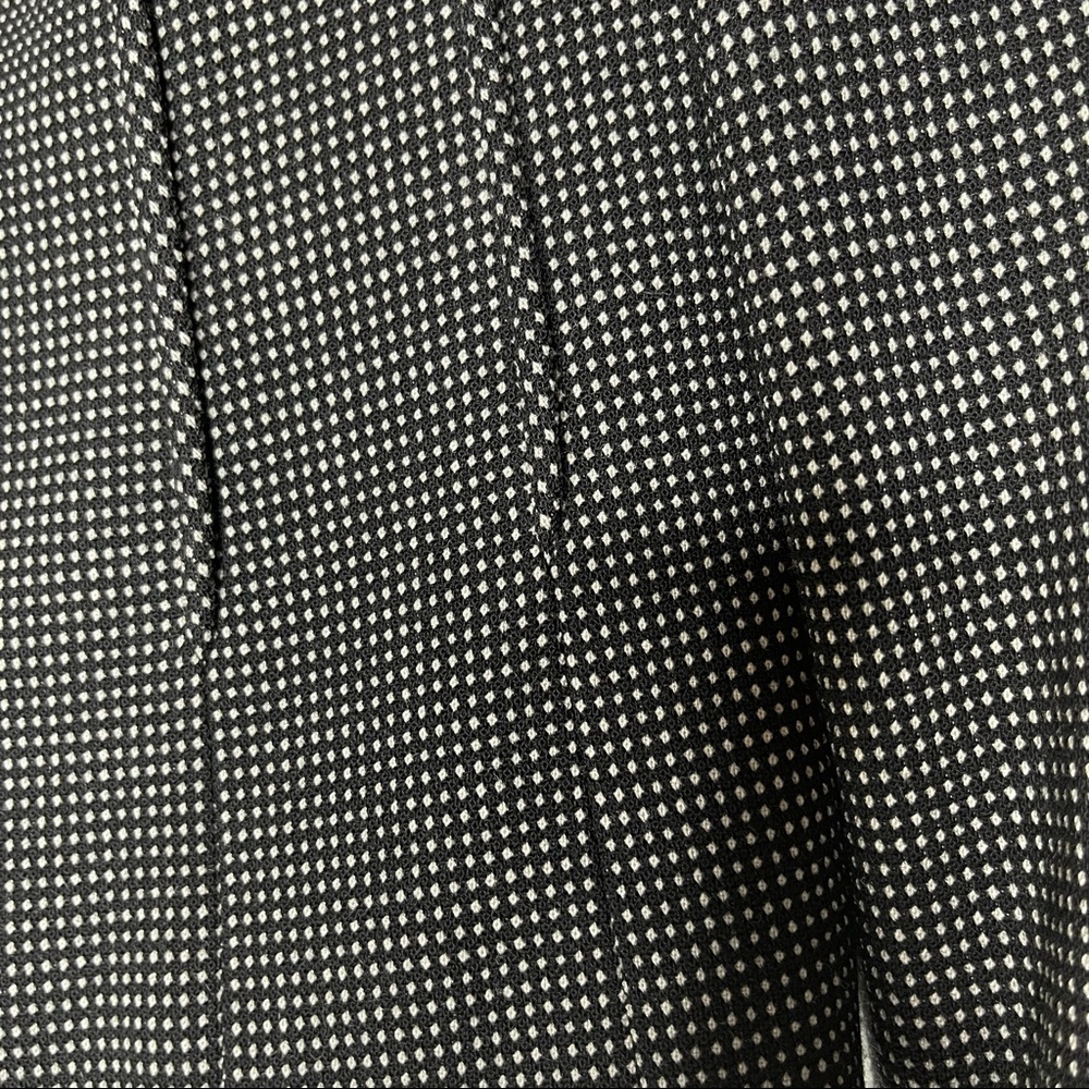 Carlisle Tailored Wool Blend Jacket Blazer Size 4 Black White Micro Dot - Picture 6 of 14